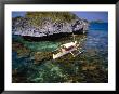 Bangka With Female Passenger On Clear Water, Hundred Islands National Park, Pangasinan, Philippines by John Pennock Limited Edition Pricing Art Print
