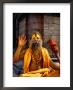 Sadhu Sitting On A Stone Chaitya On The Eastern Banks Of The Bagmati River, Pashupatinath, Nepal by Ryan Fox Limited Edition Print