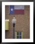 Texas Flag And Street Light, Lubbock, Texas, Usa by Darrell Gulin Limited Edition Print