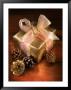 Christmas Gift With Gold Ribbon And Pinecones by Eric Kamp Limited Edition Pricing Art Print