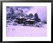 Snow Covering Houses In Village, Laya, Bhutan by Nicholas Reuss Limited Edition Print