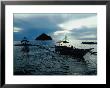 Outrigger Boats At Dusk In Sigaboy, Davao Oriental, Philippines, Southern Mindanao by Eric Wheater Limited Edition Print