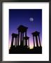 Pedestals Of Tetrapylon And Moon At Sunset, Palmyra, Syria by Mark Daffey Limited Edition Print