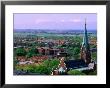 All Saints Church Spire And Cityscape, Lund, Skane, Sweden by Anders Blomqvist Limited Edition Print