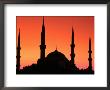 Dome And Minarets Of Blue Mosque, Sultan Ahmet Camii, Istanbul, Turkey by John Elk Iii Limited Edition Print