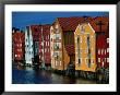Wooden Buildings On The Bryggen Waterfront, Trondheim, Nord-Trondelag, Norway by Anders Blomqvist Limited Edition Print