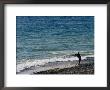 Man Beach Fishing, Baie Of Audieme, Finistere, France by Jean-Bernard Carillet Limited Edition Print