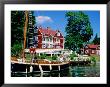 Canal Boat Sluicing On Gota Canal, Borensberg, Sweden by Christer Fredriksson Limited Edition Print