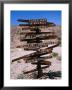 Sign Pointing In Many Directions, Mojave Desert, California, Usa by Stephen Saks Limited Edition Pricing Art Print