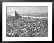 Aerial View Of Cologne Showing Devastation Of Allied Air Raids, Cathedral And Rhine River by John Florea Limited Edition Print