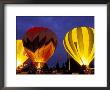 Hot Air Balloons During Night Glow, Kent, Washington, Usa by John & Lisa Merrill Limited Edition Pricing Art Print