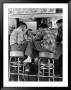 Young Men In Plaid Shirts Drinking Ice Cream Sodas At Soda Fountain by Nina Leen Limited Edition Print