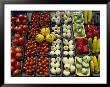 Colorful Vegetables In Paperboard Baskets Line A Table by Paul Chesley Limited Edition Pricing Art Print