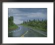 The Alaskan Highway Glistens From Rainfall Near Anchorage, Alaska by Stacy Gold Limited Edition Print