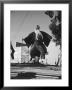 Elderly Japanese Movie Extra Jumping On Trampoline by Ralph Crane Limited Edition Print