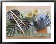Japanese Table Set With Teapot And Rice Bowl by Shaffer & Smith Limited Edition Pricing Art Print