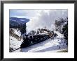 Railroad Train Going Through Snow Country by Ron Ruhoff Limited Edition Print