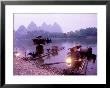 Fishermen With Birds, Li River, Yangshuo, China by Bill Bachmann Limited Edition Print