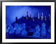 Blue Chess Set by Larry Joubert Limited Edition Pricing Art Print