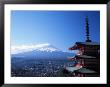Pagoda And Mt. Fuji, Japan by David Ball Limited Edition Print