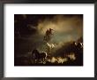 Cowboys On Horses Ready To Lasso Wild Horses by Bob Trehearne Limited Edition Pricing Art Print