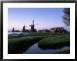 Windmills At Sunset, Zaanstad, North Holland by Walter Bibikow Limited Edition Print