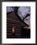 Log Cabin Window Reflecting Sunset, Red Hill, Ga by Jeff Greenberg Limited Edition Print