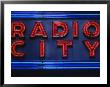 Sign For Radio City Music Hall, Nyc by Barry Winiker Limited Edition Print