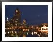 100 E. Wisconsin Building, Downtown From Riverwalk by Walter Bibikow Limited Edition Print