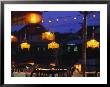 Seafood Restaurant With Lit Lanterns, Vietnam by Walter Bibikow Limited Edition Print