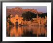 Fort Overlooking Tilon-Ki-Pol And Gadi Sagar At Dawn, Jaisalmer, India by Nicholas Reuss Limited Edition Pricing Art Print