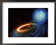 Illustration Of A Black Hole Eating Companion Star by Northrop Grumman Limited Edition Print