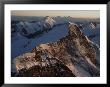 Sunset Light Glows On The North Face Of The Monch Mountain, Bernese Alps, Switzerland by Jodi Cobb Limited Edition Print