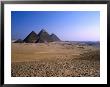 Great Pyramids In Desert, Giza, Egypt by Chris Mellor Limited Edition Pricing Art Print