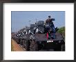 Paraguay's Show Of Strength With Tanks On A Highway Through The Countryside In Convoy, Paraguay by John Maier Jr. Limited Edition Print