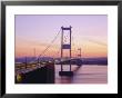 Old/First Severn Bridge At Dusk, Avon, England by Roy Rainford Limited Edition Print