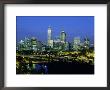 City Skyline And Swan River From Kings Park In The Evening, Perth, Western Australia, Australia by Gavin Hellier Limited Edition Pricing Art Print