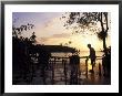 Playing Floor Chess At Sunset At Grand Lido Sans Souci Resort, Ocho Rios, Jamaica by Holger Leue Limited Edition Print