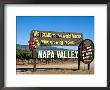 Welcome Sign, Napa Valley, California, Usa by David R. Frazier Limited Edition Print