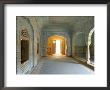 Ornate Passageway To Open Door, Samode Palace, Jaipur, Rajasthan State, India by Gavin Hellier Limited Edition Print