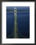 Lakes Michigan And Huron Meet, Mackinac Bridge, St. Ignace, Michigan by Phil Schermeister Limited Edition Print