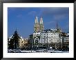 The Grossmunster Church (1100-1230) Amongst City Buildings, Zurich, Switzerland by Martin Moos Limited Edition Print