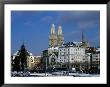 The Grossmunster Church (1100-1230) Amongst City Buildings, Zurich, Switzerland by Martin Moos Limited Edition Pricing Art Print