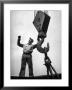 Man Working As A Rigger During Building Of A Ship by George Strock Limited Edition Print