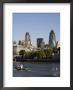 City Of London And The River Thames, 30 St. Mary Axe Building On The Right, London, England by Amanda Hall Limited Edition Print