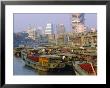 Barges On The Huangpu River, Shanghai, China by Robert Francis Limited Edition Print