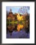 Sunset Rays On Straupe Castle And Reflection Pond, Gauja National Park, Latvia by Janis Miglavs Limited Edition Print