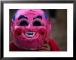Boy Wearing Colourful Mask At Tet Nguyen Dan Celebrating Lunar New Year Holiday, Da Lat, Vietnam by Anders Blomqvist Limited Edition Print