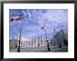 Flowers, Flags And Guards At The Presidential Palace, Santiago, Chile by Lin Alder Limited Edition Print