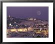 Moon Over The Dome Of The Rock And Mount Olives In Jerusalem, Israel by Richard Nowitz Limited Edition Print